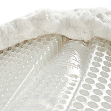 Therapeutische gel pad met achterverhoging in ecologische wol Acavallo Transparant / natuurlijk