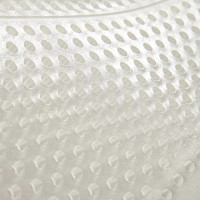 Therapeutische gel-schokdemper met uitsnijding en rand van schapenwol met Dri-Lex Acavallo Transparant / wit