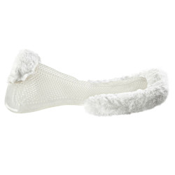 Therapeutische gel pad uitsnijding in ecologische wol Acavallo Transparant / wit