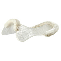 Therapeutische gel pad uitsnijding in ecologische wol Acavallo Transparant / wit