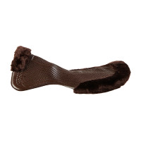 Therapeutische gel pad uitsnijding in ecologische wol Acavallo Bruin / bruin