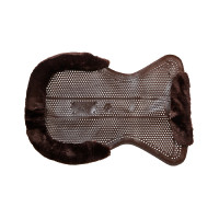 Therapeutische gel pad uitsnijding in ecologische wol Acavallo Transparant / wit