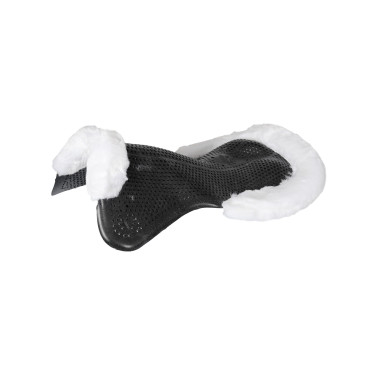 Therapeutische gel pad uitsnijding in ecologische wol Acavallo Zwart / wit Therapeutische gel pad uitsnijding in ecologische wol Acavallo Zwart / wit