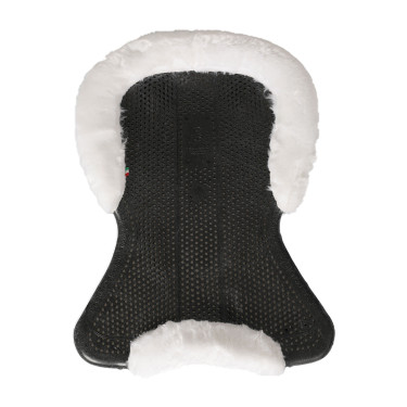 Therapeutische gel pad uitsnijding in ecologische wol Acavallo Zwart / wit Therapeutische gel pad uitsnijding in ecologische wol Acavallo Zwart / wit