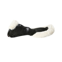 Therapeutische gel pad uitsnijding in ecologische wol Acavallo Zwart / natuur Therapeutische gel pad uitsnijding in ecologische wol Acavallo Zwart / natuur