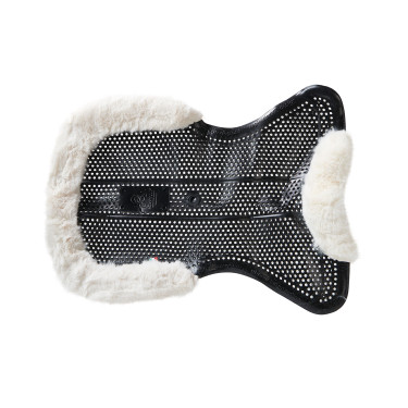 Therapeutische gel pad uitsnijding in ecologische wol Acavallo Zwart / natuur Therapeutische gel pad uitsnijding in ecologische wol Acavallo Zwart / natuur