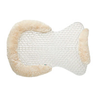 Ademend gelkussen met uitsnijding van schapenwol Acavallo Transparant / natuurlijk Ademend gelkussen met uitsnijding van schapenwol Acavallo Transparant / natuurlijk