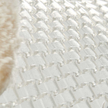 Ademend gelkussen met uitsnijding van schapenwol Acavallo Transparant / natuurlijk