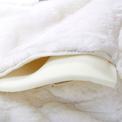 Geheugenschuim schokdemper verhoogt voor- en achterkant in EVA Acavallo Wit / wit