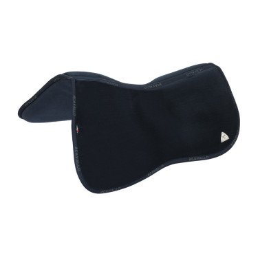 Geheugenfoam schokdemper verhoger vooraan in volledig schapenvacht Acavallo Blauw Geheugenfoam schokdemper verhoger vooraan in volledig schapenvacht Acavallo Blauw