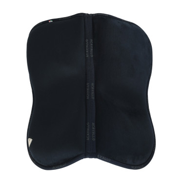 Geheugenfoam schokdemper verhoger vooraan in volledig schapenvacht Acavallo Blauw Geheugenfoam schokdemper verhoger vooraan in volledig schapenvacht Acavallo Blauw