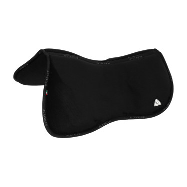 Geheugenfoam schokdemper verhoger vooraan in volledig schapenvacht Acavallo Zwart Geheugenfoam schokdemper verhoger vooraan in volledig schapenvacht Acavallo Zwart