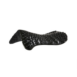 Gel massage schokdemper verhoogd voor- en achteraan Acavallo Zwart