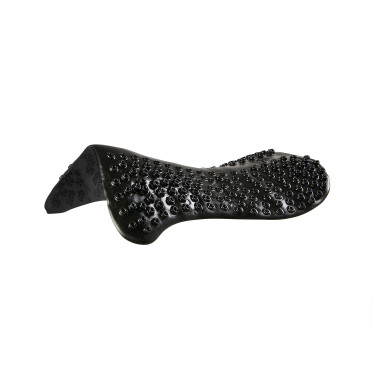 Gel massage schokdemper verhoogd voor- en achteraan Acavallo Zwart