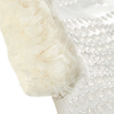 Gel-masserend schokabsorberend kussen met uitsparing van schapenwol Acavallo Transparant / natuurlijk