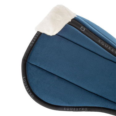 Ecologische wollen schokdemper Equestro Marine / zwart / wit Marineblauw