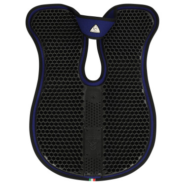 Dunne hexagonale gel schokdemper 5mm met vilt Acavallo Blauw