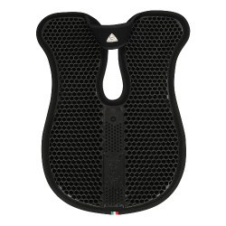 Dunne hexagonale gel schokdemper 5mm met vilt Acavallo Zwart