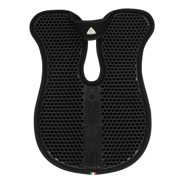 Dunne hexagonale gel schokdemper 5mm met vilt Acavallo Zwart