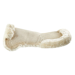 Gel schokdemper met volledige achterverhoging van schapenwol Acavallo Transparant / natuurlijk