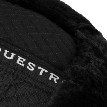 Katoenen en schapenwollen schokdemper Equestro Zwart / zwart Katoenen en schapenwollen schokdemper Equestro Zwart / zwart