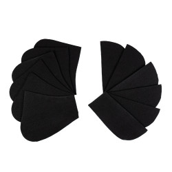 Katoenen schokdemper met zakken en schapenvacht Equestro Zwart / zwart