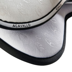 Geheugenschuim schokdemper met siliconen grip en bamboevezel Acavallo Wit