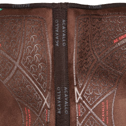 Geheugenschuim schokdemper met hexagonaal gel en verhoogde voorkant Acavallo Bruin / brons