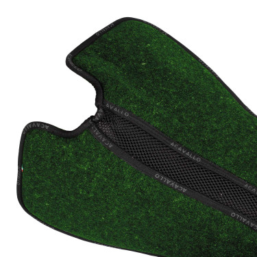 Dubbele memory foam gelpad met vilt Acavallo Bosgroen