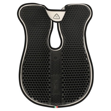 Acavallo schokdemper met schoftuitsparing, traagschuim, achterste verhoger Wit