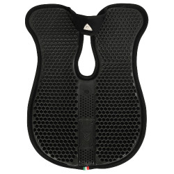 Acavallo schokdemper met schoftuitsparing, traagschuim, achterste verhoger Zwart Acavallo schokdemper met schoftuitsparing, traagschuim, achterste verhoger Zwart