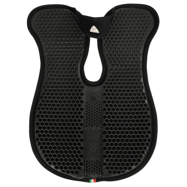 Acavallo schokdemper met schoftuitsparing, traagschuim, achterste verhoger Zwart Acavallo schokdemper met schoftuitsparing, traagschuim, achterste verhoger Zwart