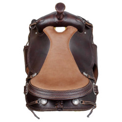 Western trailzadel ronde schoft full quarter 8020 Bruin