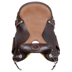 Western trailzadel ronde schoft full quarter 8020 Bruin