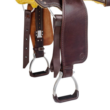 Western trailzadel ronde schoft full quarter 8020 Bruin