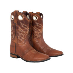 Westernlaarzen Pro-tech stijl Californië Bruin / chocolade
