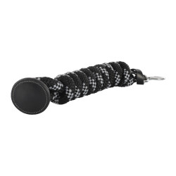 Gevlochten Nylon Longe Acavallo met Leren Uiteinde