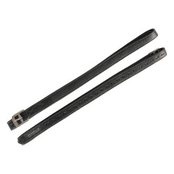 Stijgbeugelriemen Acavallo Leer Binnenkant Nylon Zwart