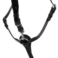 Martingaal borsttuig Acavallo van leer met 3 punten Zwart Martingaal borsttuig Acavallo van leer met 3 punten Zwart