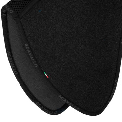 Acavallo CSO schokdemper vilt Close Contact met ruggegraatuitsparing en traagschuim Zwart