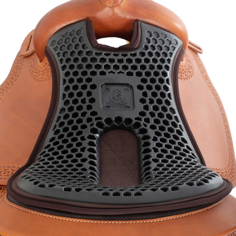 Zadelhoes Acavallo Ortho-Coccyx Western Gel Hexagonal Dri-Lex 20mm Zadelhoes Acavallo Ortho-Coccyx Western Gel Hexagonal Dri-Lex 20mm
