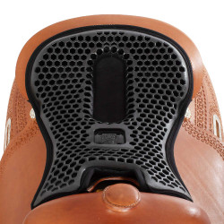 Zadelhoes Acavallo Ortho-Coccyx Western Gel Hexagonal Dri-Lex 20mm Zwart