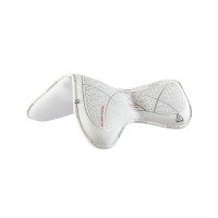 Acavallo schokdemper grip en traagschuim Close Contact Wit / zilver