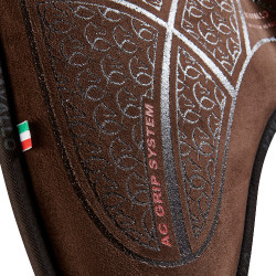 Acavallo schokdemper grip en traagschuim Close Contact Bruin / brons