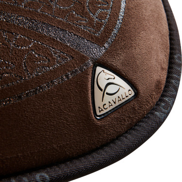 Acavallo schokdemper grip en traagschuim Close Contact Bruin / brons