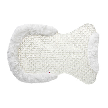 Ademend Gel-schokdemper Acavallo met schapenvacht rand Ademend Gel-schokdemper Acavallo met schapenvacht rand