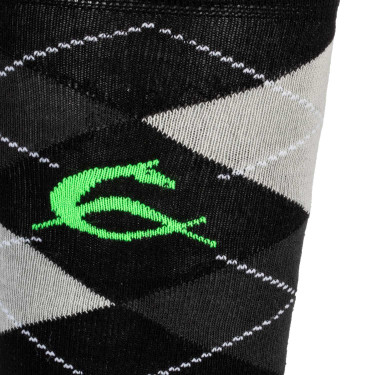 Chaussettes Acavallo en Coton avec Strass Noir / anthracite / strass gris
