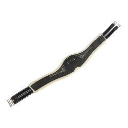 Anatomische Singel Acavallo Gel & Pvc Voering Met Verwijderbare Wol Zwart