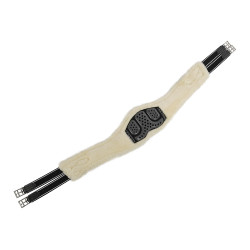 Anatomische Singel Acavallo Gel & Pvc Voering Met Verwijderbare Wol Zwart