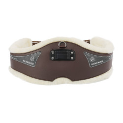 Anatomische Singel Acavallo Gel & Pvc Voering Met Verwijderbare Wol Donkerbruin